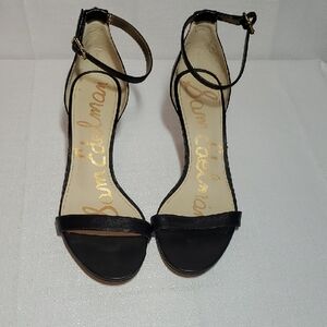 Sam Edelman Black Ankle Strap Heels